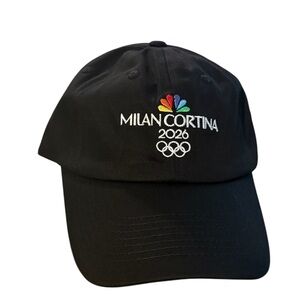 MILAN CORTINA Olympics 2026 Black cap adjustable O/S